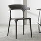 Scandinavian Plastic Stackable Side Chair Open Back Matte Finish Dining Chair Dark Gray 1 Piece Clearhalo ' kitchen&dining_furn' 'Dining Chairs' 'Dining Tables & Seating' 'dining_chair' 'furn' 'furn_dining_chair' 'Furniture' 'furniture_dining_chair' 'Kitchen & Dining Furniture' 'kitchen' 4316357