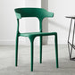 Scandinavian Plastic Stackable Side Chair Open Back Matte Finish Dining Chair Blackish Green 1 Piece Clearhalo ' kitchen&dining_furn' 'Dining Chairs' 'Dining Tables & Seating' 'dining_chair' 'furn' 'furn_dining_chair' 'Furniture' 'furniture_dining_chair' 'Kitchen & Dining Furniture' 'kitchen' 4316369