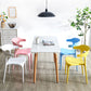 Scandinavian Plastic Stackable Side Chair Open Back Matte Finish Dining Chair Clearhalo ' kitchen&dining_furn' 'Dining Chairs' 'Dining Tables & Seating' 'dining_chair' 'furn' 'furn_dining_chair' 'Furniture' 'furniture_dining_chair' 'Kitchen & Dining Furniture' 'kitchen' 4316372