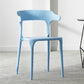 Scandinavian Plastic Stackable Side Chair Open Back Matte Finish Dining Chair Sky Blue 1 Piece Clearhalo ' kitchen&dining_furn' 'Dining Chairs' 'Dining Tables & Seating' 'dining_chair' 'furn' 'furn_dining_chair' 'Furniture' 'furniture_dining_chair' 'Kitchen & Dining Furniture' 'kitchen' 4316397