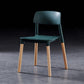 Scandinavian Wood Restaurant Side Chair Open Back Matte Finish Dining Chair Blackish Green 1 Piece Clearhalo ' kitchen&dining_furn' 'Dining Chairs' 'Dining Tables & Seating' 'dining_chair' 'furn' 'furn_dining_chair' 'Furniture' 'furniture_dining_chair' 'Kitchen & Dining Furniture' 'kitchen' 4316409