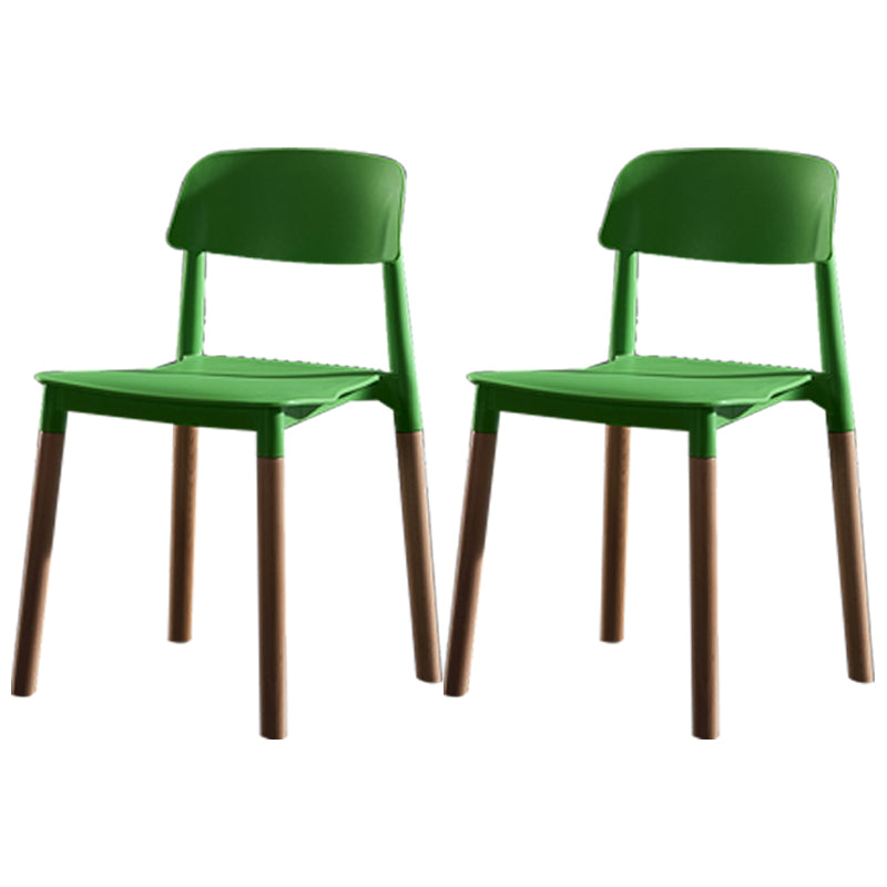 Scandinavian Wood Restaurant Side Chair Open Back Matte Finish Dining Chair Green 2 Piece Set Clearhalo ' kitchen&dining_furn' 'Dining Chairs' 'Dining Tables & Seating' 'dining_chair' 'furn' 'furn_dining_chair' 'Furniture' 'furniture_dining_chair' 'Kitchen & Dining Furniture' 'kitchen' 4316416