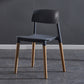 Scandinavian Wood Restaurant Side Chair Open Back Matte Finish Dining Chair Dark Gray 1 Piece Clearhalo ' kitchen&dining_furn' 'Dining Chairs' 'Dining Tables & Seating' 'dining_chair' 'furn' 'furn_dining_chair' 'Furniture' 'furniture_dining_chair' 'Kitchen & Dining Furniture' 'kitchen' 4316418