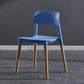 Scandinavian Wood Restaurant Side Chair Open Back Matte Finish Dining Chair Blue 1 Piece Clearhalo ' kitchen&dining_furn' 'Dining Chairs' 'Dining Tables & Seating' 'dining_chair' 'furn' 'furn_dining_chair' 'Furniture' 'furniture_dining_chair' 'Kitchen & Dining Furniture' 'kitchen' 4316421