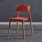 Scandinavian Wood Restaurant Side Chair Open Back Matte Finish Dining Chair Red 1 Piece Clearhalo ' kitchen&dining_furn' 'Dining Chairs' 'Dining Tables & Seating' 'dining_chair' 'furn' 'furn_dining_chair' 'Furniture' 'furniture_dining_chair' 'Kitchen & Dining Furniture' 'kitchen' 4316424