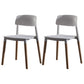 Scandinavian Wood Restaurant Side Chair Open Back Matte Finish Dining Chair White 2 Piece Set Clearhalo ' kitchen&dining_furn' 'Dining Chairs' 'Dining Tables & Seating' 'dining_chair' 'furn' 'furn_dining_chair' 'Furniture' 'furniture_dining_chair' 'Kitchen & Dining Furniture' 'kitchen' 4316428