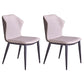 Modern Metal Dining Room Chair Wingback Armless Chair for Restaurant Light Gray 2 Piece Set Clearhalo ' kitchen&dining_furn' 'Dining Chairs' 'Dining Tables & Seating' 'dining_chair' 'furn' 'furn_dining_chair' 'Furniture' 'furniture_dining_chair' 'Kitchen & Dining Furniture' 'kitchen' 4316449