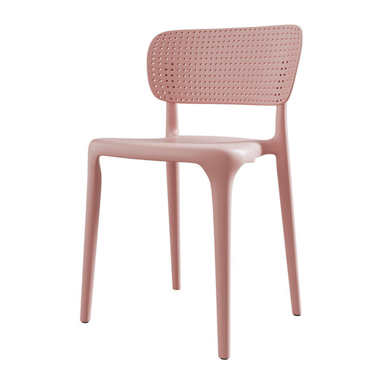 Restaurant Contemporary Plastic Side Chair Matte Finish Open Back Dining Chair Clearhalo ' kitchen&dining_furn' 'Dining Chairs' 'Dining Tables & Seating' 'dining_chair' 'furn' 'furn_dining_chair' 'Furniture' 'furniture_dining_chair' 'Kitchen & Dining Furniture' 'kitchen' 4316469