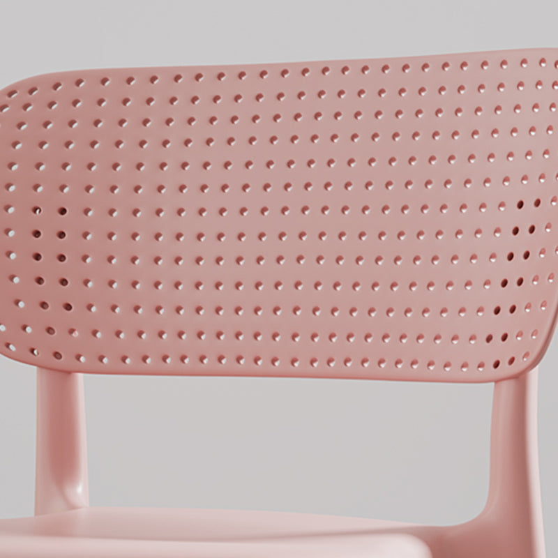 Restaurant Contemporary Plastic Side Chair Matte Finish Open Back Dining Chair Clearhalo ' kitchen&dining_furn' 'Dining Chairs' 'Dining Tables & Seating' 'dining_chair' 'furn' 'furn_dining_chair' 'Furniture' 'furniture_dining_chair' 'Kitchen & Dining Furniture' 'kitchen' 4316471