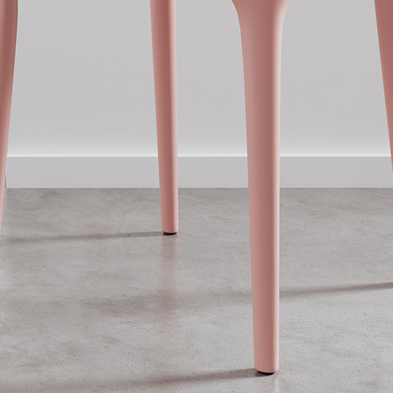 Restaurant Contemporary Plastic Side Chair Matte Finish Open Back Dining Chair Clearhalo ' kitchen&dining_furn' 'Dining Chairs' 'Dining Tables & Seating' 'dining_chair' 'furn' 'furn_dining_chair' 'Furniture' 'furniture_dining_chair' 'Kitchen & Dining Furniture' 'kitchen' 4316476