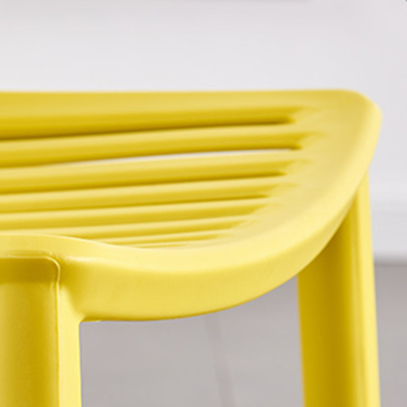 Restaurant Contemporary Plastic Side Chair Matte Finish Slat Back Dining Chair Clearhalo ' kitchen&dining_furn' 'Dining Chairs' 'Dining Tables & Seating' 'dining_chair' 'furn' 'furn_dining_chair' 'Furniture' 'furniture_dining_chair' 'Kitchen & Dining Furniture' 'kitchen' 4316496