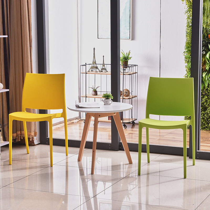 Contemporary Style Dining Chairs Plastic Armless Side Chairs for Kitchen Clearhalo ' kitchen&dining_furn' 'Dining Chairs' 'Dining Tables & Seating' 'dining_chair' 'furn' 'furn_dining_chair' 'Furniture' 'furniture_dining_chair' 'Kitchen & Dining Furniture' 'kitchen' 4316521