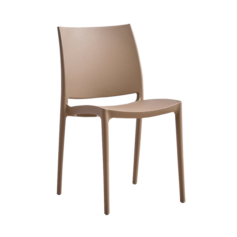 Contemporary Style Dining Chairs Plastic Armless Side Chairs for Kitchen Clearhalo ' kitchen&dining_furn' 'Dining Chairs' 'Dining Tables & Seating' 'dining_chair' 'furn' 'furn_dining_chair' 'Furniture' 'furniture_dining_chair' 'Kitchen & Dining Furniture' 'kitchen' 4316526