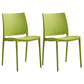 Contemporary Style Dining Chairs Plastic Armless Side Chairs for Kitchen Green 2 Piece Set Clearhalo ' kitchen&dining_furn' 'Dining Chairs' 'Dining Tables & Seating' 'dining_chair' 'furn' 'furn_dining_chair' 'Furniture' 'furniture_dining_chair' 'Kitchen & Dining Furniture' 'kitchen' 4316530