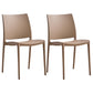 Contemporary Style Dining Chairs Plastic Armless Side Chairs for Kitchen Light Gray 2 Piece Set Clearhalo ' kitchen&dining_furn' 'Dining Chairs' 'Dining Tables & Seating' 'dining_chair' 'furn' 'furn_dining_chair' 'Furniture' 'furniture_dining_chair' 'Kitchen & Dining Furniture' 'kitchen' 4316534