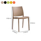 Contemporary Style Dining Chairs Plastic Armless Side Chairs for Kitchen Clearhalo ' kitchen&dining_furn' 'Dining Chairs' 'Dining Tables & Seating' 'dining_chair' 'furn' 'furn_dining_chair' 'Furniture' 'furniture_dining_chair' 'Kitchen & Dining Furniture' 'kitchen' 4316535
