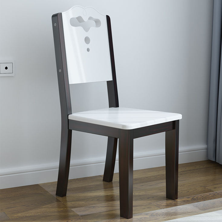 Modern Wood Dining Room Chair Armless Open Back Dining Chair for Home Use Clearhalo ' kitchen&dining_furn' 'Dining Chairs' 'Dining Tables & Seating' 'dining_chair' 'furn' 'furn_dining_chair' 'Furniture' 'furniture_dining_chair' 'Kitchen & Dining Furniture' 'kitchen' 4316574