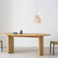 Oval Solid Wood Brown Table Simplicity Double Pedestal Table for Dining Room Clearhalo ' dining_table' 'Dining Tables & Seating' 'Dining Tables' 'furn' 'furn_dining_table' 'Furniture' 'furniture_dining_table' 'Kitchen & Dining Furniture' 'kitchen&dining_furn' 'kitchen' 'kitchen_dining_table' 4316583