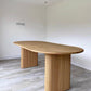 Oval Solid Wood Brown Table Simplicity Double Pedestal Table for Dining Room Clearhalo ' dining_table' 'Dining Tables & Seating' 'Dining Tables' 'furn' 'furn_dining_table' 'Furniture' 'furniture_dining_table' 'Kitchen & Dining Furniture' 'kitchen&dining_furn' 'kitchen' 'kitchen_dining_table' 4316588
