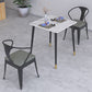 Industrial Style Dining Table Marble 4 Legs Dining Site Table for Home Clearhalo ' dining_table' 'Dining Tables & Seating' 'Dining Tables' 'furn' 'furn_dining_table' 'Furniture' 'furniture_dining_table' 'Kitchen & Dining Furniture' 'kitchen&dining_furn' 'kitchen' 'kitchen_dining_table' 4316607