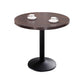 Industrial Style Dining Table Wood Dining Table with Metal Base for Dinning Room Round Brown Clearhalo ' dining_table' 'Dining Tables & Seating' 'Dining Tables' 'furn' 'furn_dining_table' 'Furniture' 'furniture_dining_table' 'Kitchen & Dining Furniture' 'kitchen&dining_furn' 'kitchen' 'kitchen_dining_table' 4316625