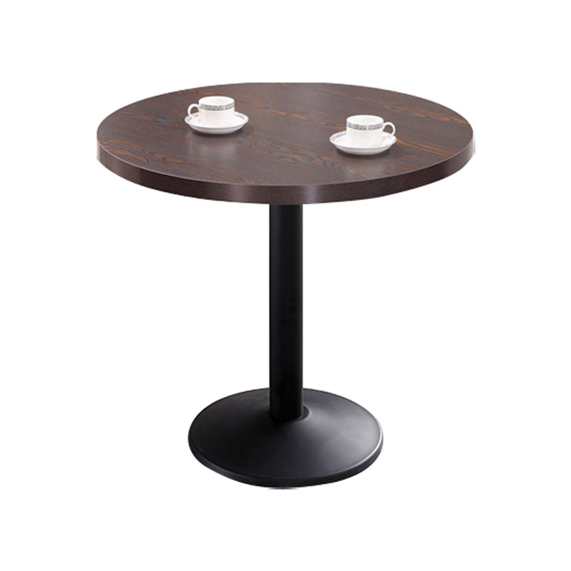Industrial Style Dining Table Wood Dining Table with Metal Base for Dinning Room Round Brown Clearhalo ' dining_table' 'Dining Tables & Seating' 'Dining Tables' 'furn' 'furn_dining_table' 'Furniture' 'furniture_dining_table' 'Kitchen & Dining Furniture' 'kitchen&dining_furn' 'kitchen' 'kitchen_dining_table' 4316625
