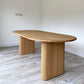 Oval Double Pedestal Modern Table Wood Color Fixed Table with Solid Wood Clearhalo ' dining_table' 'Dining Tables & Seating' 'Dining Tables' 'furn' 'furn_dining_table' 'Furniture' 'furniture_dining_table' 'Kitchen & Dining Furniture' 'kitchen&dining_furn' 'kitchen' 'kitchen_dining_table' 4316645
