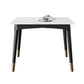 Stone Dining Room Collection Industrial Style Square 4 Legs Furniture for Home White Without Chairs Clearhalo ' dining_table' 'Dining Tables & Seating' 'Dining Tables' 'furn' 'furn_dining_table' 'Furniture' 'furniture_dining_table' 'Kitchen & Dining Furniture' 'kitchen&dining_furn' 'kitchen' 'kitchen_dining_table' 4316691