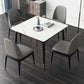 Stone Dining Room Collection Industrial Style Square 4 Legs Furniture for Home Clearhalo ' dining_table' 'Dining Tables & Seating' 'Dining Tables' 'furn' 'furn_dining_table' 'Furniture' 'furniture_dining_table' 'Kitchen & Dining Furniture' 'kitchen&dining_furn' 'kitchen' 'kitchen_dining_table' 4316697