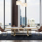 Glam Rectangle Shape Marble Dining Table Standard Dining Table for Kitchen Clearhalo ' dining_table' 'Dining Tables & Seating' 'Dining Tables' 'furn' 'furn_dining_table' 'Furniture' 'furniture_dining_table' 'Kitchen & Dining Furniture' 'kitchen&dining_furn' 'kitchen' 'kitchen_dining_table' 4316707