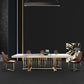 Glam Rectangle Shape Marble Dining Table Standard Dining Table for Kitchen Clearhalo ' dining_table' 'Dining Tables & Seating' 'Dining Tables' 'furn' 'furn_dining_table' 'Furniture' 'furniture_dining_table' 'Kitchen & Dining Furniture' 'kitchen&dining_furn' 'kitchen' 'kitchen_dining_table' 4316716