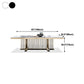 Glam Rectangle Shape Marble Dining Table Standard Dining Table for Kitchen Clearhalo ' dining_table' 'Dining Tables & Seating' 'Dining Tables' 'furn' 'furn_dining_table' 'Furniture' 'furniture_dining_table' 'Kitchen & Dining Furniture' 'kitchen&dining_furn' 'kitchen' 'kitchen_dining_table' 4316720