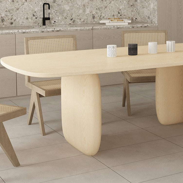 Industrial Solid Wood Dining Table Rectangle Kitchen Table with 3 Legs Clearhalo ' dining_table' 'Dining Tables & Seating' 'Dining Tables' 'furn' 'furn_dining_table' 'Furniture' 'furniture_dining_table' 'Kitchen & Dining Furniture' 'kitchen&dining_furn' 'kitchen' 'kitchen_dining_table' 4316728