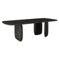 Industrial Solid Wood Dining Table Rectangle Kitchen Table with 3 Legs Black Without Chairs Clearhalo ' dining_table' 'Dining Tables & Seating' 'Dining Tables' 'furn' 'furn_dining_table' 'Furniture' 'furniture_dining_table' 'Kitchen & Dining Furniture' 'kitchen&dining_furn' 'kitchen' 'kitchen_dining_table' 4316729