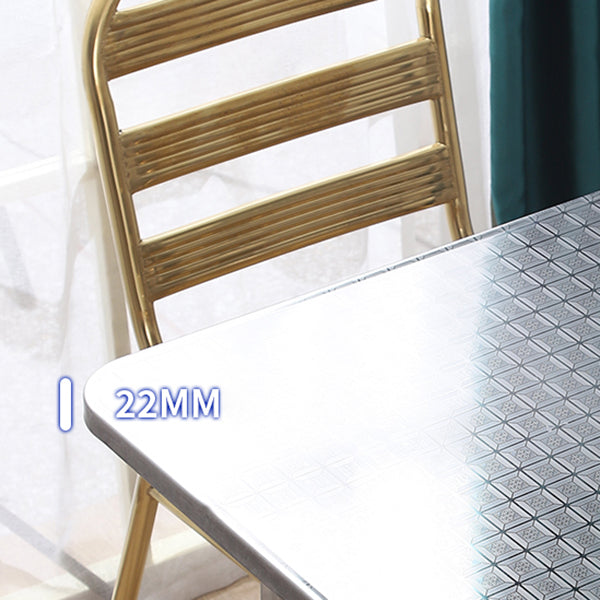 Industrial Square Stainless Steel Dining Table Standard Silver Dining Table for Kitchen Clearhalo ' dining_table' 'Dining Tables & Seating' 'Dining Tables' 'furn' 'furn_dining_table' 'Furniture' 'furniture_dining_table' 'Kitchen & Dining Furniture' 'kitchen&dining_furn' 'kitchen' 'kitchen_dining_table' 4316744