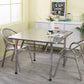 Industrial Square Stainless Steel Dining Table Standard Silver Dining Table for Kitchen Clearhalo ' dining_table' 'Dining Tables & Seating' 'Dining Tables' 'furn' 'furn_dining_table' 'Furniture' 'furniture_dining_table' 'Kitchen & Dining Furniture' 'kitchen&dining_furn' 'kitchen' 'kitchen_dining_table' 4316749