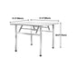 Industrial Square Stainless Steel Dining Table Standard Silver Dining Table for Kitchen Clearhalo ' dining_table' 'Dining Tables & Seating' 'Dining Tables' 'furn' 'furn_dining_table' 'Furniture' 'furniture_dining_table' 'Kitchen & Dining Furniture' 'kitchen&dining_furn' 'kitchen' 'kitchen_dining_table' 4316750
