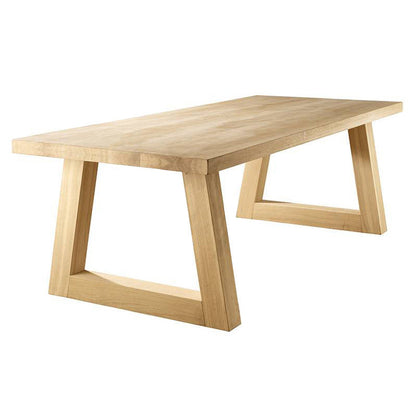 Solid Wood Industrial Rectangle Dining Table Pine Wood Top Table with Sled Base Natural Without Chairs Clearhalo ' dining_table' 'Dining Tables & Seating' 'Dining Tables' 'furn' 'furn_dining_table' 'Furniture' 'furniture_dining_table' 'Kitchen & Dining Furniture' 'kitchen&dining_furn' 'kitchen' 'kitchen_dining_table' 4316757