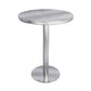 Industrial Style Dinner Table Stainless Steel Dining Site Table for Home Round Without Chairs Clearhalo ' dining_table' 'Dining Tables & Seating' 'Dining Tables' 'furn' 'furn_dining_table' 'Furniture' 'furniture_dining_table' 'Kitchen & Dining Furniture' 'kitchen&dining_furn' 'kitchen' 'kitchen_dining_table' 4316771