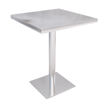 Industrial Style Dinner Table Stainless Steel Dining Site Table for Home Square Without Chairs Clearhalo ' dining_table' 'Dining Tables & Seating' 'Dining Tables' 'furn' 'furn_dining_table' 'Furniture' 'furniture_dining_table' 'Kitchen & Dining Furniture' 'kitchen&dining_furn' 'kitchen' 'kitchen_dining_table' 4316772
