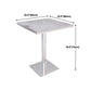 Industrial Style Dinner Table Stainless Steel Dining Site Table for Home Clearhalo ' dining_table' 'Dining Tables & Seating' 'Dining Tables' 'furn' 'furn_dining_table' 'Furniture' 'furniture_dining_table' 'Kitchen & Dining Furniture' 'kitchen&dining_furn' 'kitchen' 'kitchen_dining_table' 4316777
