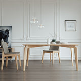 Rectangle Mid-Century Modern Dining Table Pine Wood Fixed Table with 4 Legs Clearhalo ' dining_table' 'Dining Tables & Seating' 'Dining Tables' 'furn' 'furn_dining_table' 'Furniture' 'furniture_dining_table' 'Kitchen & Dining Furniture' 'kitchen&dining_furn' 'kitchen' 'kitchen_dining_table' 4316797