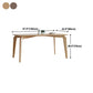 Rectangle Mid-Century Modern Dining Table Pine Wood Fixed Table with 4 Legs Clearhalo ' dining_table' 'Dining Tables & Seating' 'Dining Tables' 'furn' 'furn_dining_table' 'Furniture' 'furniture_dining_table' 'Kitchen & Dining Furniture' 'kitchen&dining_furn' 'kitchen' 'kitchen_dining_table' 4316798