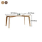 Rectangle Mid-Century Modern Dining Table Pine Wood Fixed Table with 4 Legs Clearhalo ' dining_table' 'Dining Tables & Seating' 'Dining Tables' 'furn' 'furn_dining_table' 'Furniture' 'furniture_dining_table' 'Kitchen & Dining Furniture' 'kitchen&dining_furn' 'kitchen' 'kitchen_dining_table' 4316799