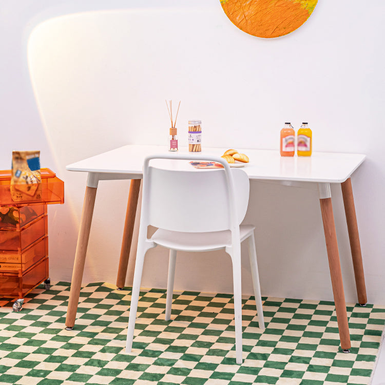 Industrial MDF Standard Dining Table Kitchen Dining Table with 4 Legs Clearhalo ' dining_table' 'Dining Tables & Seating' 'Dining Tables' 'furn' 'furn_dining_table' 'Furniture' 'furniture_dining_table' 'Kitchen & Dining Furniture' 'kitchen&dining_furn' 'kitchen' 'kitchen_dining_table' 4316804