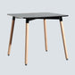 Industrial MDF Standard Dining Table Kitchen Dining Table with 4 Legs Black Without Chairs Clearhalo ' dining_table' 'Dining Tables & Seating' 'Dining Tables' 'furn' 'furn_dining_table' 'Furniture' 'furniture_dining_table' 'Kitchen & Dining Furniture' 'kitchen&dining_furn' 'kitchen' 'kitchen_dining_table' 4316805