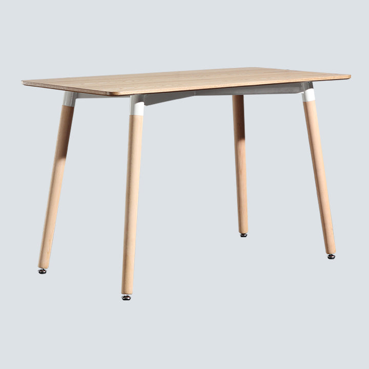 Industrial MDF Standard Dining Table Kitchen Dining Table with 4 Legs Natural Without Chairs Clearhalo ' dining_table' 'Dining Tables & Seating' 'Dining Tables' 'furn' 'furn_dining_table' 'Furniture' 'furniture_dining_table' 'Kitchen & Dining Furniture' 'kitchen&dining_furn' 'kitchen' 'kitchen_dining_table' 4316810
