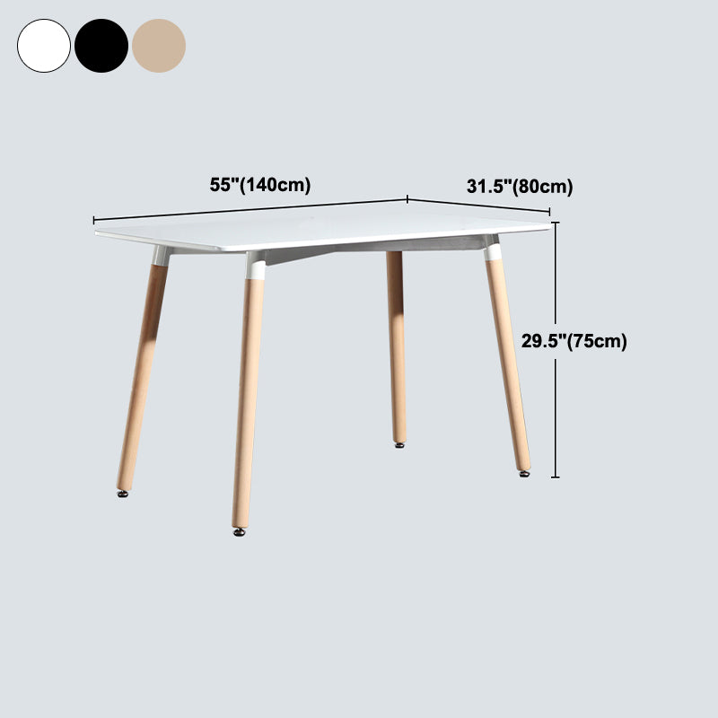 Industrial MDF Standard Dining Table Kitchen Dining Table with 4 Legs Clearhalo ' dining_table' 'Dining Tables & Seating' 'Dining Tables' 'furn' 'furn_dining_table' 'Furniture' 'furniture_dining_table' 'Kitchen & Dining Furniture' 'kitchen&dining_furn' 'kitchen' 'kitchen_dining_table' 4316824