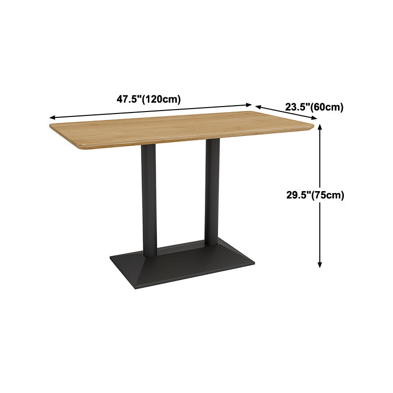 Industrial Style Dining Room Collection Solid Wood Dining Table for Home Clearhalo ' dining_table' 'Dining Tables & Seating' 'Dining Tables' 'furn' 'furn_dining_table' 'Furniture' 'furniture_dining_table' 'Kitchen & Dining Furniture' 'kitchen&dining_furn' 'kitchen' 'kitchen_dining_table' 4316866