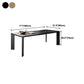 Industrial Solid Wood Dining Table Rectangle Kitchen Pine Wood Table with 4 Legs Clearhalo ' dining_table' 'Dining Tables & Seating' 'Dining Tables' 'furn' 'furn_dining_table' 'Furniture' 'furniture_dining_table' 'Kitchen & Dining Furniture' 'kitchen&dining_furn' 'kitchen' 'kitchen_dining_table' 4316875